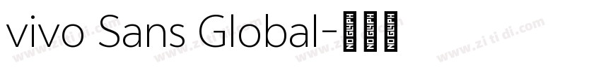 vivo Sans Global字体转换